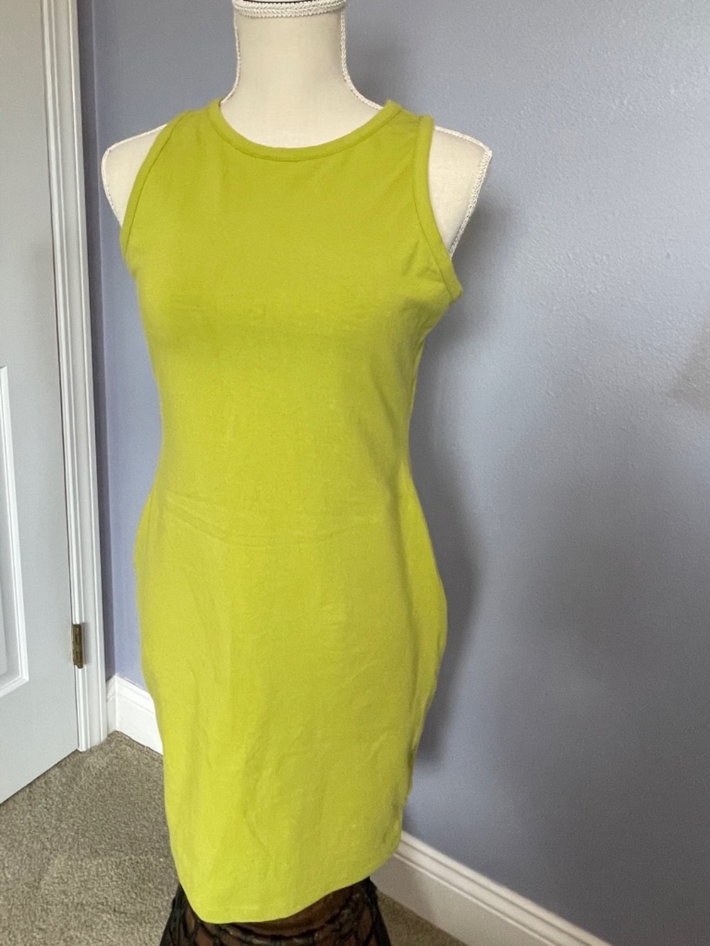 Sleeveless Bodycon Dress Duo - Pink & Lime - Picture 5 of 14